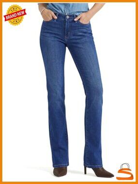 Tall Women's 32-36 Inseam Straight Leg Jeans Stretch Denim Pants Mid Rise